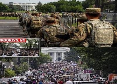 تظاهرات عظیم آمریکا مقابل قلعه کاخ سفید